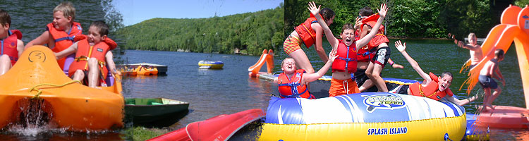  beach canoe paddle-boat Le Bois du Lac  Mont-Tremblant